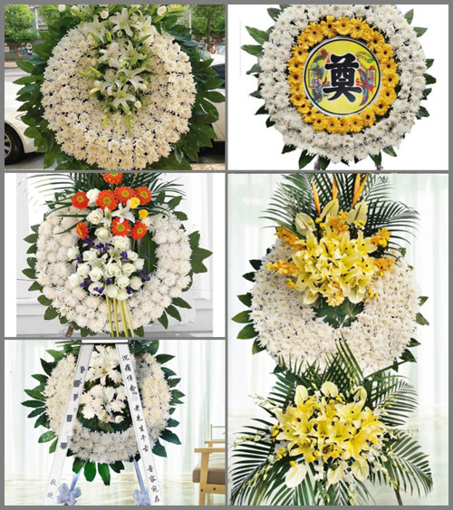 湖南邵阳洞口县竹市镇铁石村花圈速递